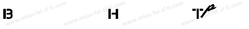 Beverly Hills Typeface字体转换